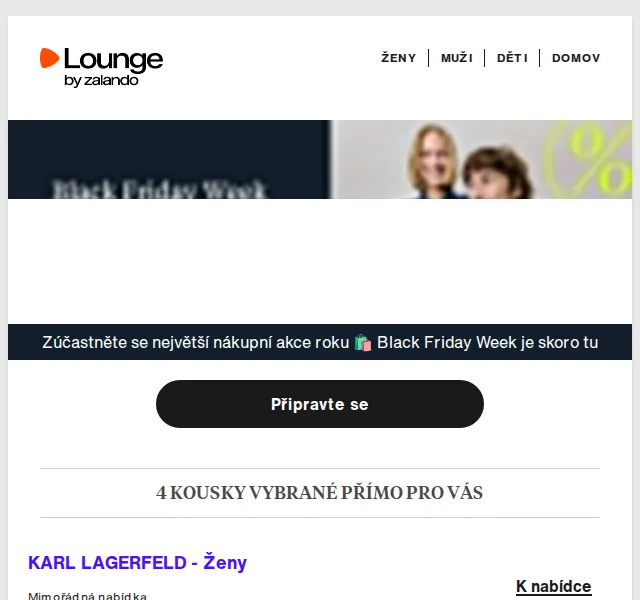 Lounge by Zalando: Black Friday Week KARL LAGERFELD, Marks & Spencer – červenec 2026 | Nuslet.cz