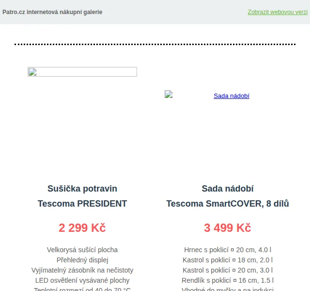 Patro.cz: Tescoma slevy až 2 299 Kč – červen 2026 | Nuslet.cz