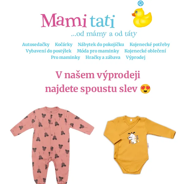 Mamitati.cz: Výprodej se slevami až 45 % – červen 2026 | Nuslet.cz