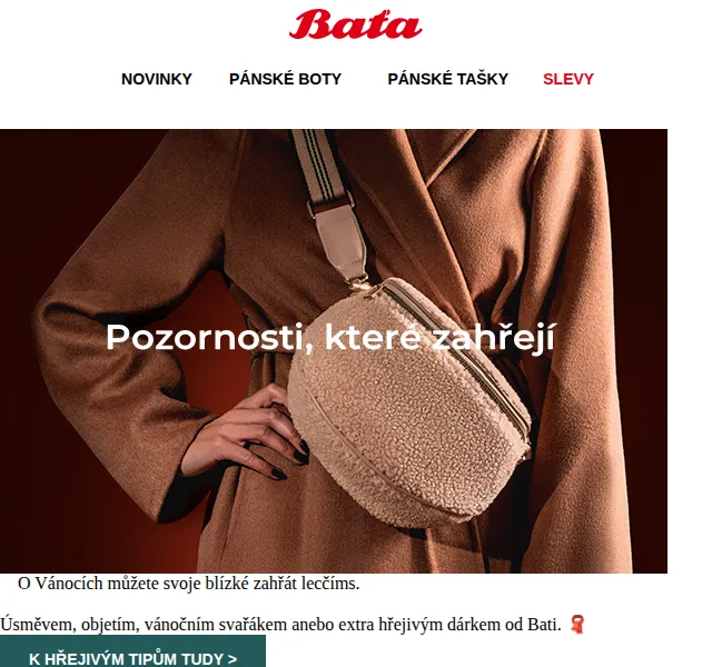 Baťa: Vánoční dárky až o 1000 Kč levněji – červen 2026 | Nuslet.cz