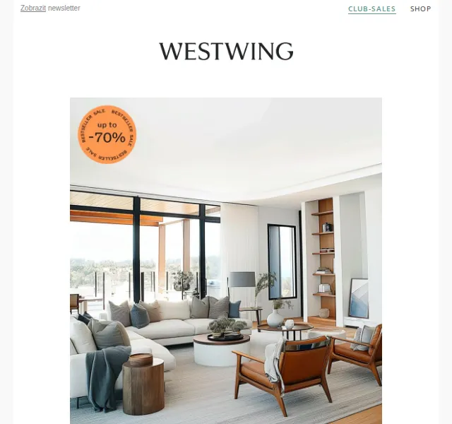 Westwing: Výprodej bestsellerů nábytku a značek – červen 2026 | Nuslet.cz