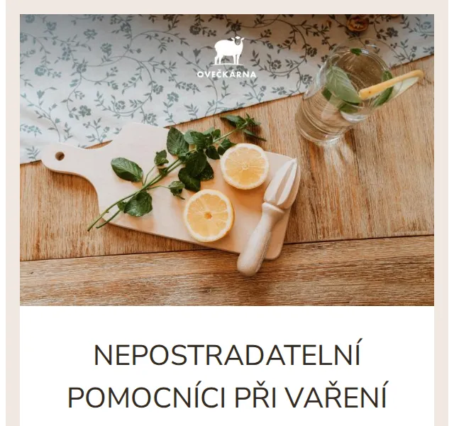 Ovečkárna: Přírodní materiály do kuchyně – červen 2026 | Nuslet.cz