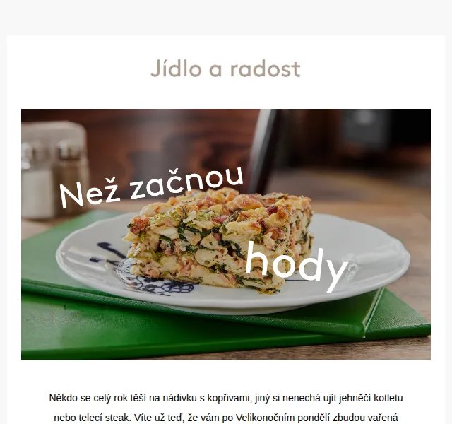 Jídlo a radost: Velikonoční inspirace do restaurací – červen 2026 | Nuslet.cz