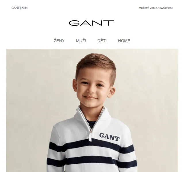 Nová dětská kolekce GANT - Styl pro malé dobrodružství