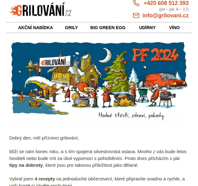 Grilování.cz: Silvestrovské recepty a tipy na pohoštění – červen 2026 | Nuslet.cz