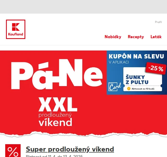 Kaufland: Borůvky 99,90 Kč a Budvar 129,90 Kč – duben 2026 | Nuslet.cz