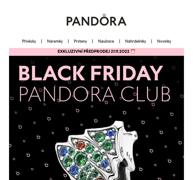 Pandora: -20 % Black Friday na šperky – červen 2026 | Nuslet.cz