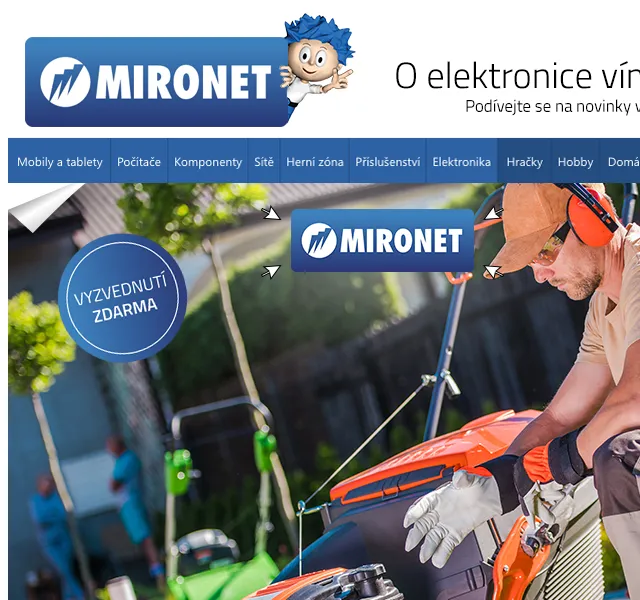 Mironet: Zahradní technika ve slevě – červen 2026 | Nuslet.cz