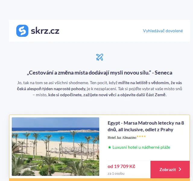 Skrz: Dovolená k moři od 10 890 Kč – červen 2026 | Nuslet.cz