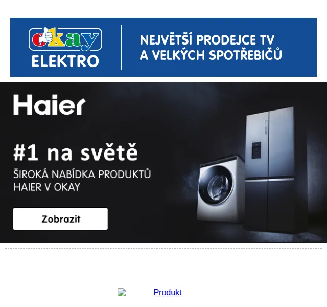 OKAY: Široká nabídka produktů HAIER – červen 2026 | Nuslet.cz