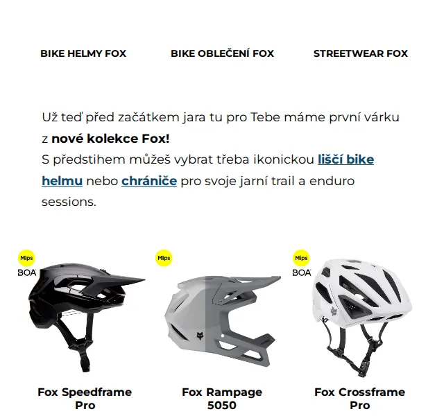 SNOWBOARD ZEZULA: Nová kolekce Fox – bike helmy, oblečení a streetwear – červen 2026 | Nuslet.cz