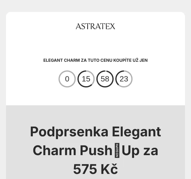 Astratex.cz: Elegant Charm 575 Kč + sleva 20 % – srpen