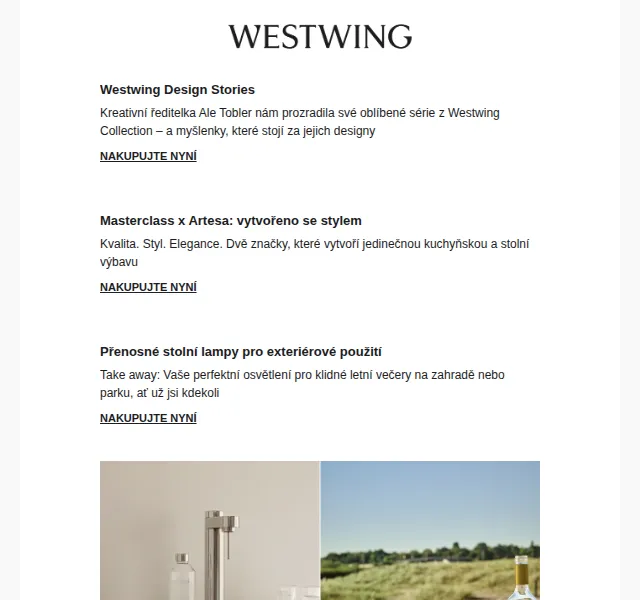 Westwing: Designové kousky Ale Tobler – červenec 2026 | Nuslet.cz