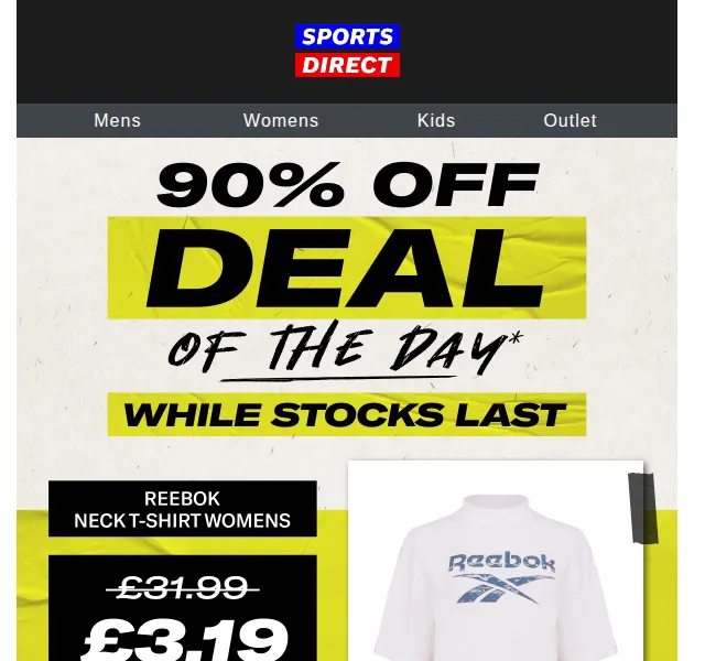 Sportsdirect.com: Reebok triko za 90 Kč – červen 2026 | Nuslet.cz