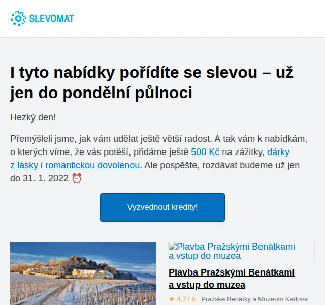 Slevomat: 500 Kč na zážitky – červen 2026 | Nuslet.cz
