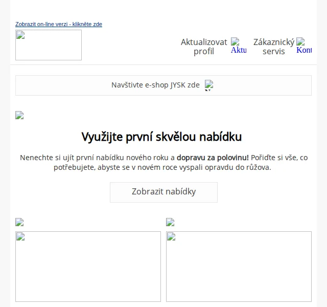 JYSK: Doprava za polovinu – červenec 2026 | Nuslet.cz