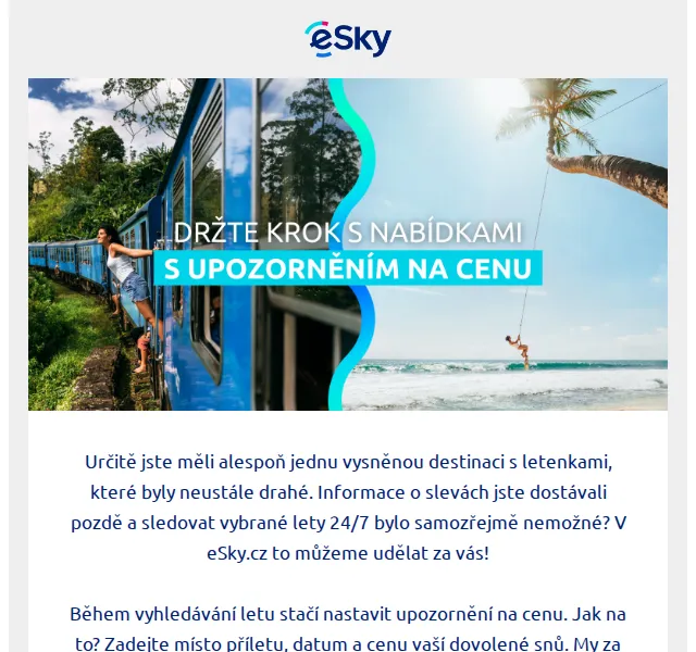 eSky.cz: Upozornění na cenu letenek – červenec 2026 | Nuslet.cz