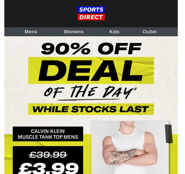 Sportsdirect.com: Calvin Klein 90% sleva – červen 2026 | Nuslet.cz