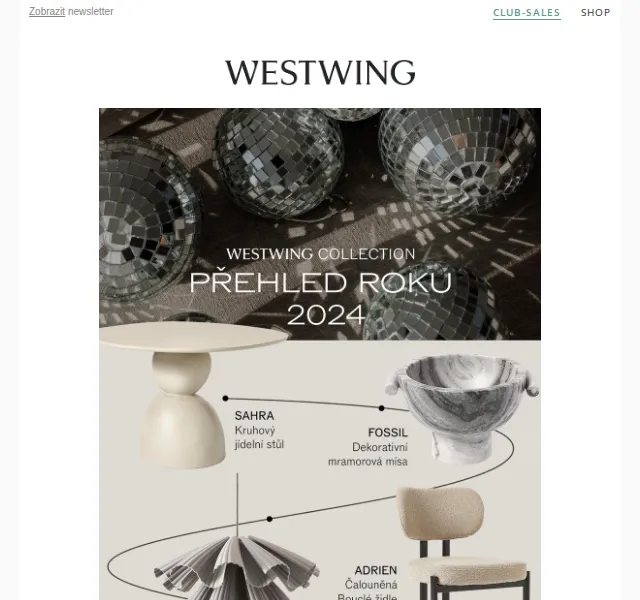 Westwing: Westwing Collection Design Highlight 2024 – červen 2026 | Nuslet.cz