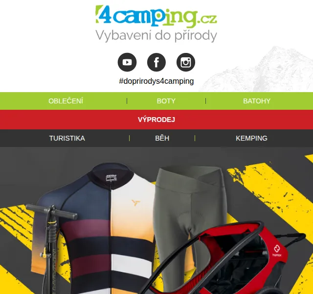 4camping: Slevy na věci na kolo až 60 % – červen 2026 | Nuslet.cz