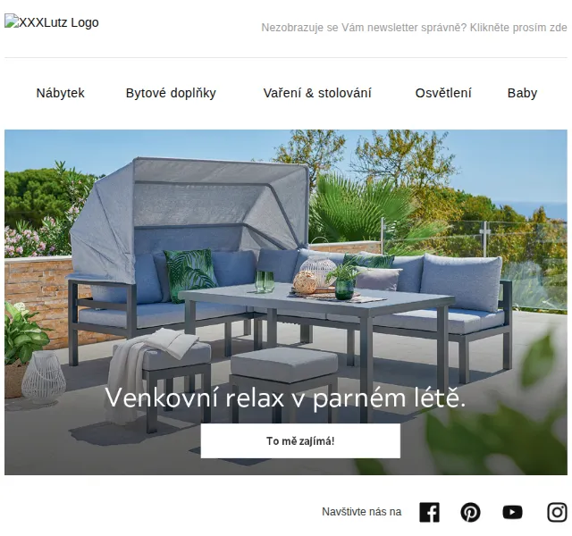 XXXLutz: Zahradní nábytek Ambia Garden – červen 2026 | Nuslet.cz