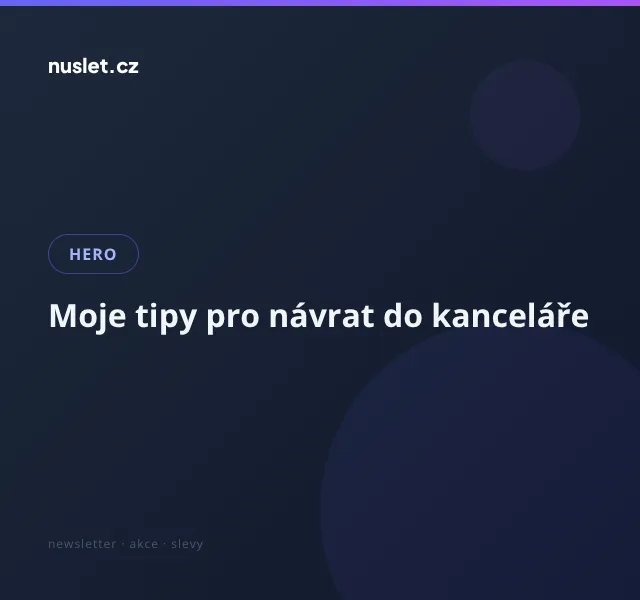 HERO: slevový kód OFFICE -17 % – srpen 2026