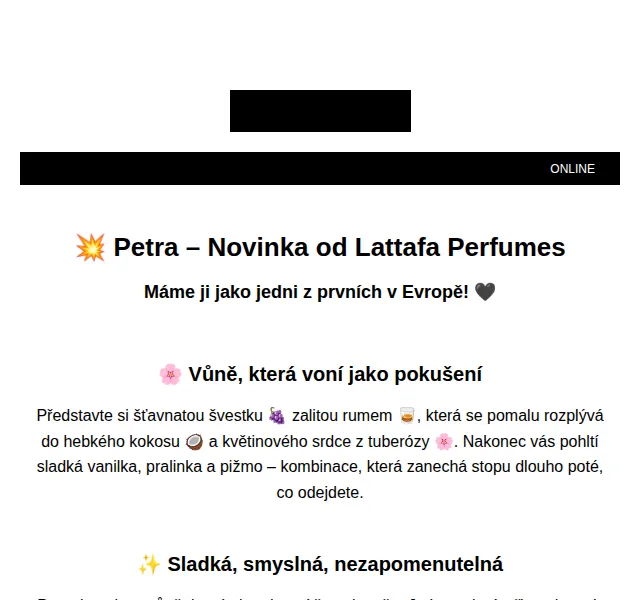 Brasty.cz: Lattafa Petra parfém 1 130 Kč – červenec 2026 | Nuslet.cz