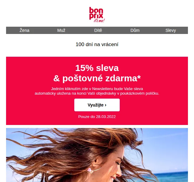 bonprix: 15% sleva a poštovné zdarma – červen 2026 | Nuslet.cz