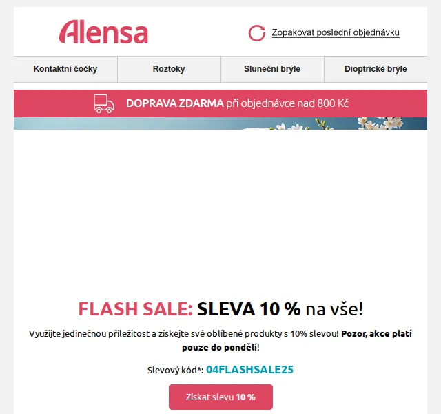 Alensa: SLEVA 10 % na vše – červenec 2026 | Nuslet.cz