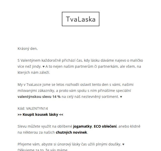 Niki a Ctirad z TvaLaska: Valentýnská sleva 14 % – červen 2026 | Nuslet.cz