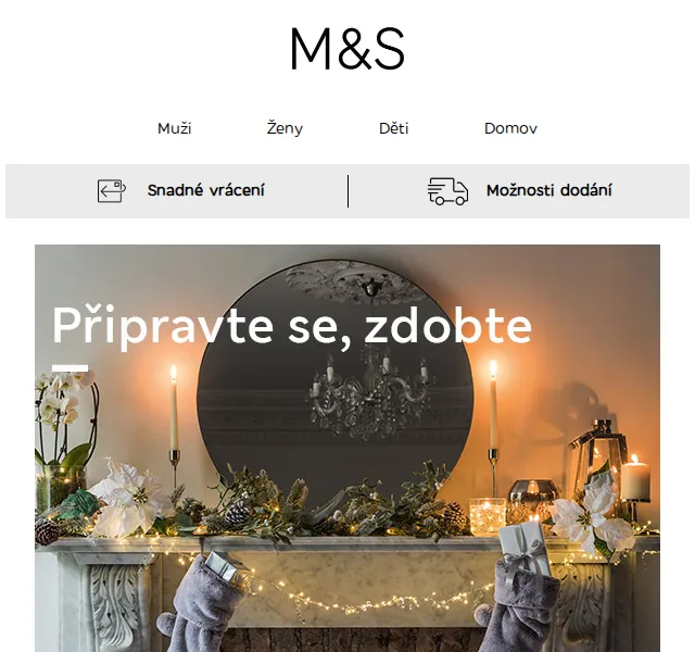 Marks and Spencer: Vánoční dekorace a vybavení domova – červen 2026 | Nuslet.cz