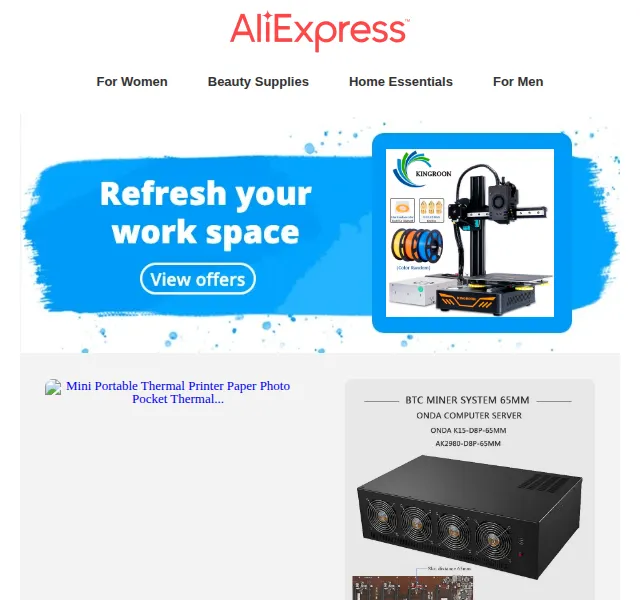 AliExpress: Tiskárny, počítačové skříně a chrániče displejů – červen 2026 | Nuslet.cz