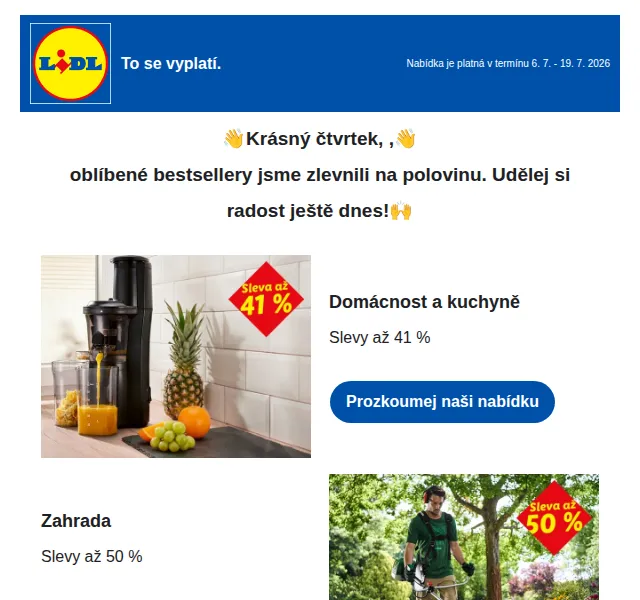 Lidl Plus: Slevy až 53 % na outdoor – Červenec 2026 | Nuslet.cz