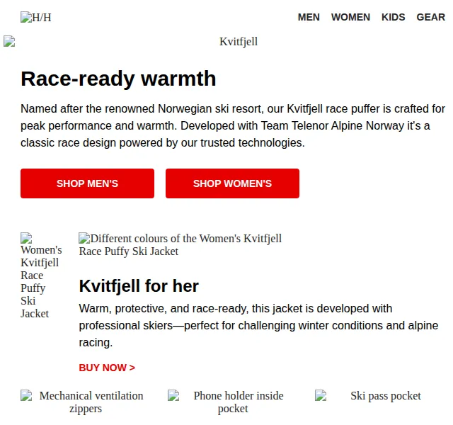 Helly Hansen: Kvitfjell race puffy jacket – červenec 2026 | Nuslet.cz