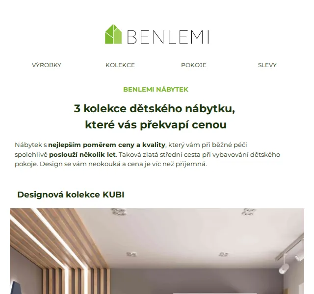 Benlemi: Dětský nábytek se slevou – červenec 2026 | Nuslet.cz