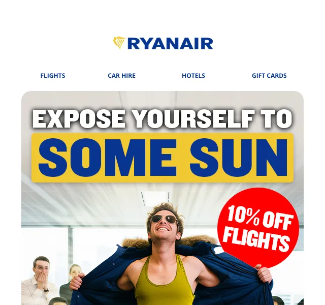Ryanair: 10 % sleva na letenky – září 2026
