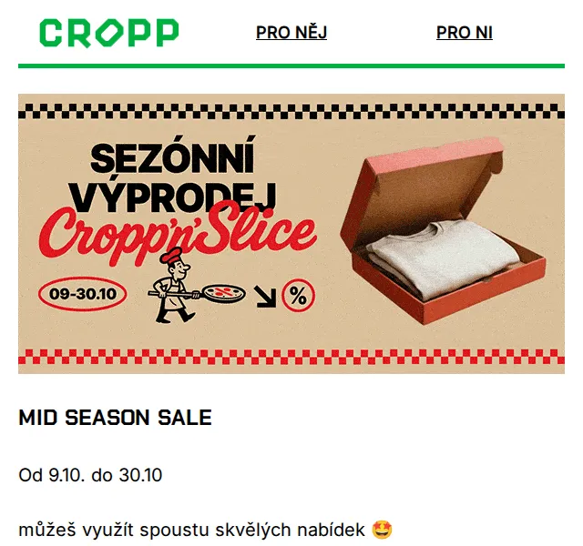 Cropp sezónní výprodej – červen 2026 | Nuslet.cz