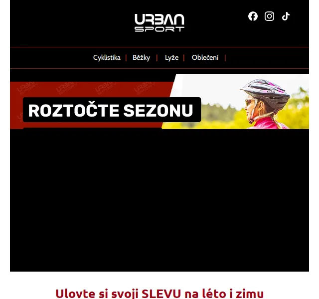Urban-sport: Cyklo a zimní vybavení se slevou – červen 2026 | Nuslet.cz