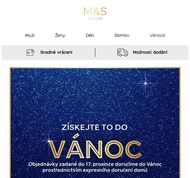 Marks and Spencer: Vánoční dárky pro celou rodinu – červenec 2026 | Nuslet.cz