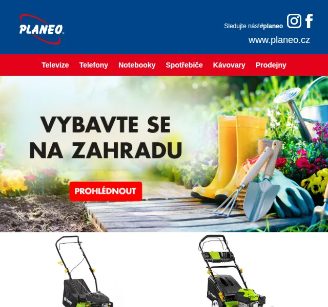 Planeo: Zahradní sekačky a vybavení – červen 2026 | Nuslet.cz