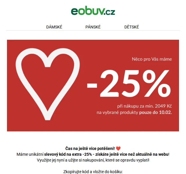 eobuv.cz: sleva 25 % na celý sortiment – červenec 2026 | Nuslet.cz