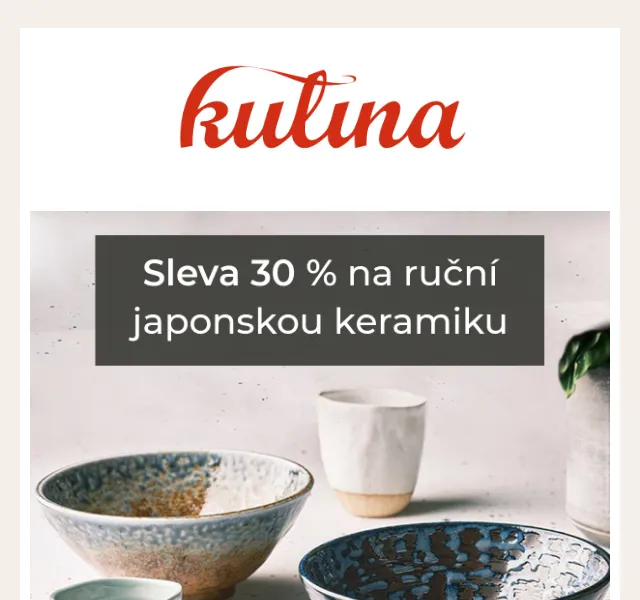 KULINA.cz: Japonská keramika Made in Japan -30 % – červen 2026 | Nuslet.cz