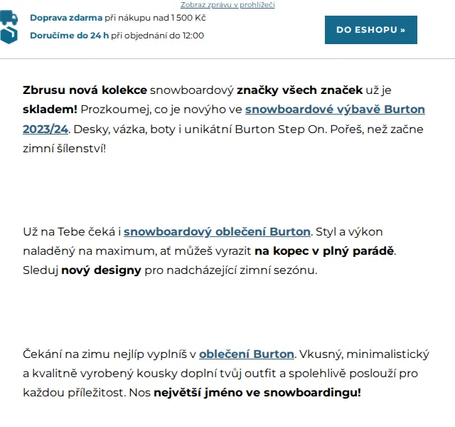 SNOWBOARD ZEZULA: Nová kolekce Burton – červen 2026 | Nuslet.cz