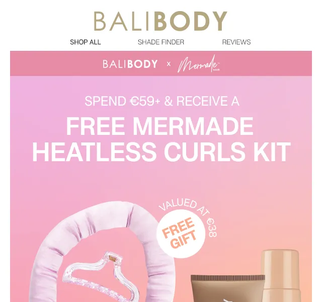 Bali Body: Dárek Mermade Heatless Curls Kit k nákupu nad 59 € – červenec 2026 | Nuslet.cz