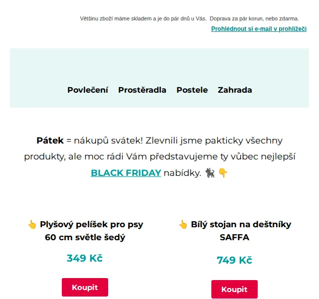 Výprodej povlečení: Black Friday slevy 4-75 % – červen 2026 | Nuslet.cz