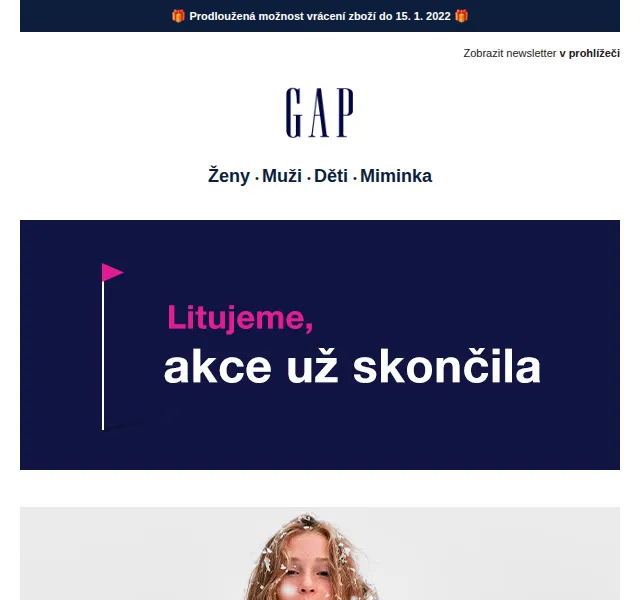 GAPstore.cz: sleva -30 % na dětské oblečení – červen 2026 | Nuslet.cz