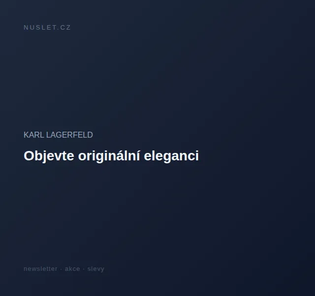 KARL LAGERFELD: The House Monogram – kolekce léto 2026 | červen 2026 | Nuslet.cz