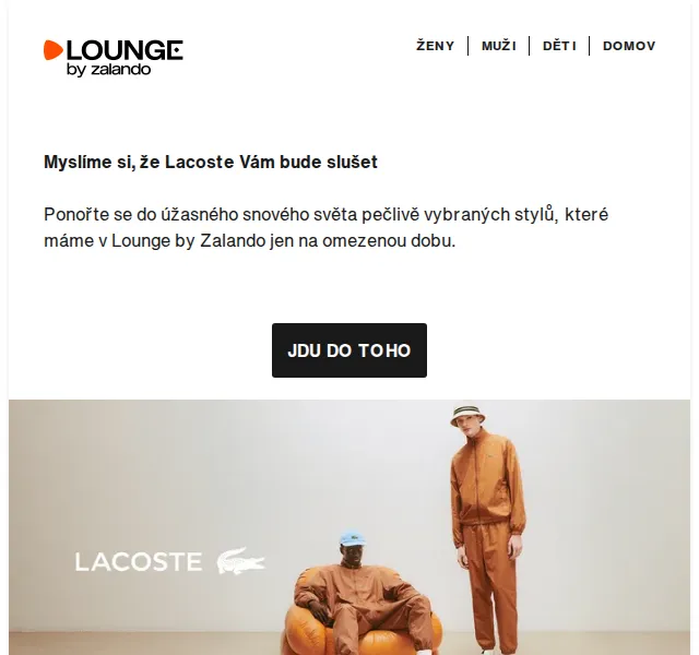 Lounge by Zalando: Lacoste až 82 % – červenec 2026 | Nuslet.cz