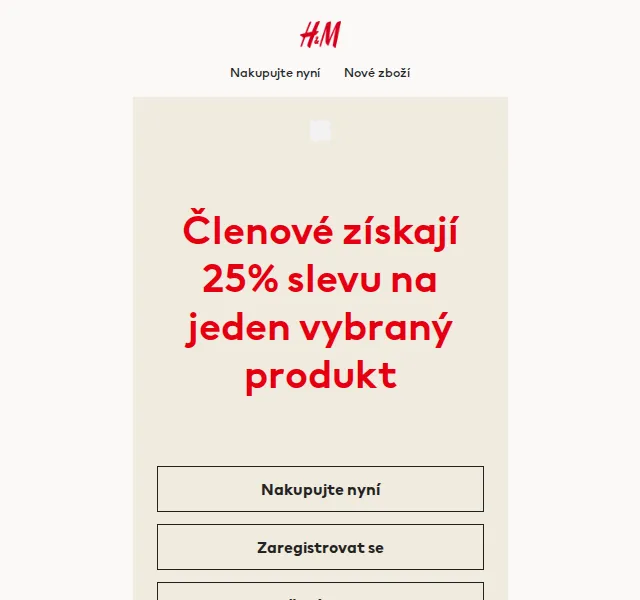 H&M: Sleva 25 % na jeden vybraný kousek – červen 2026 | Nuslet.cz