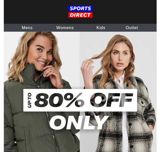 Sportsdirect.com: Dámská móda až 80% sleva – červen 2026 | Nuslet.cz
